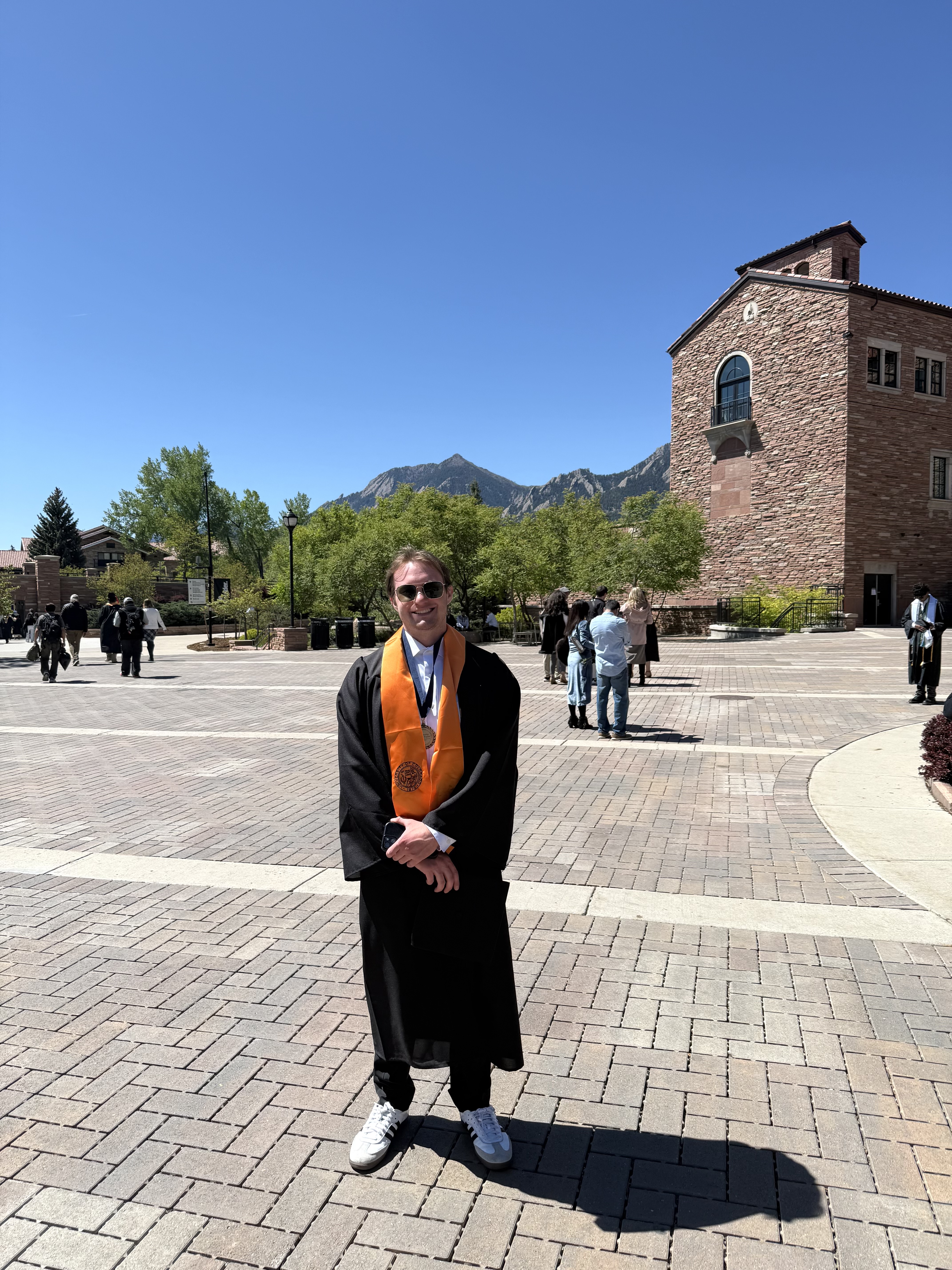 Andy Gusty at CU Boulder graduation